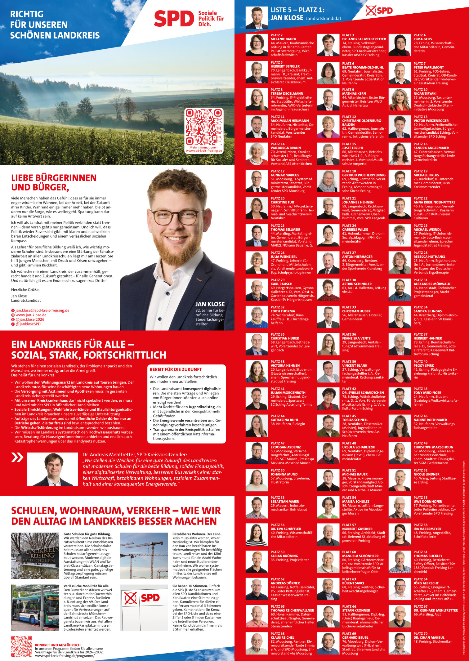 Infos der SPD im Kreis Freising zur Kommunalwahl 2026