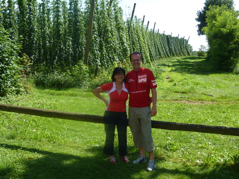 Führung vor Hopfen