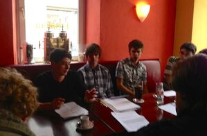 Die Jusos Freising bei der Vorstellung des neuen Programms