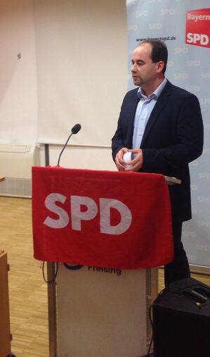 Martin Bengler bei seiner Bewerbungsrede