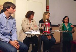 V.l.n.r.: Andreas Mehltretter, Angelika Weikert, Teresa Degelmann, Maria Prem