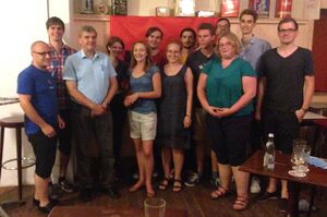 Ewald Schurer mit den Freisinger Jusos