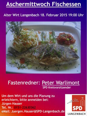 Plakat Aschermittwoch 2015