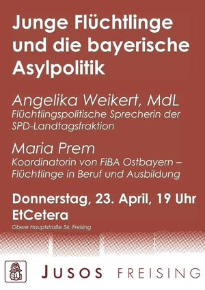 Junge Flüchtlinge und die bayerische Asylpolitik - Veranstaltung der Jusos Freising
