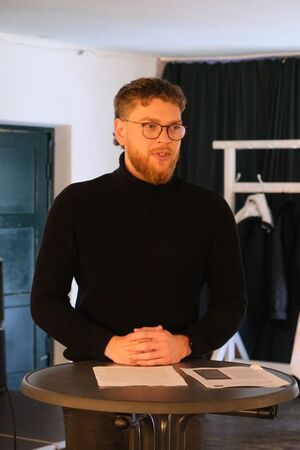 Landratskandidat Jan Klose bei der Vorstellung des Programms