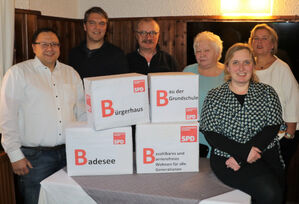 Stefan Kronner, Jan Flack, Max Kreilinger, Brigitte Sageder, Anna Pitters-Kreilinger und Christiane Oldenburg-Balden