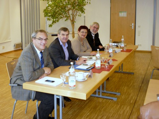 Florian Ritter, Moderator Ewald Schurer, Eva Bönig, Hartmut Binner